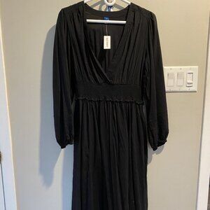 Old Navy, Midi Dress, Black, LG